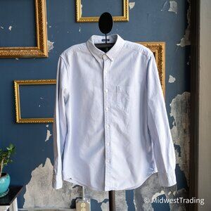 American Eagle Outfitters Seriously Soft Blue Button Down Shirt